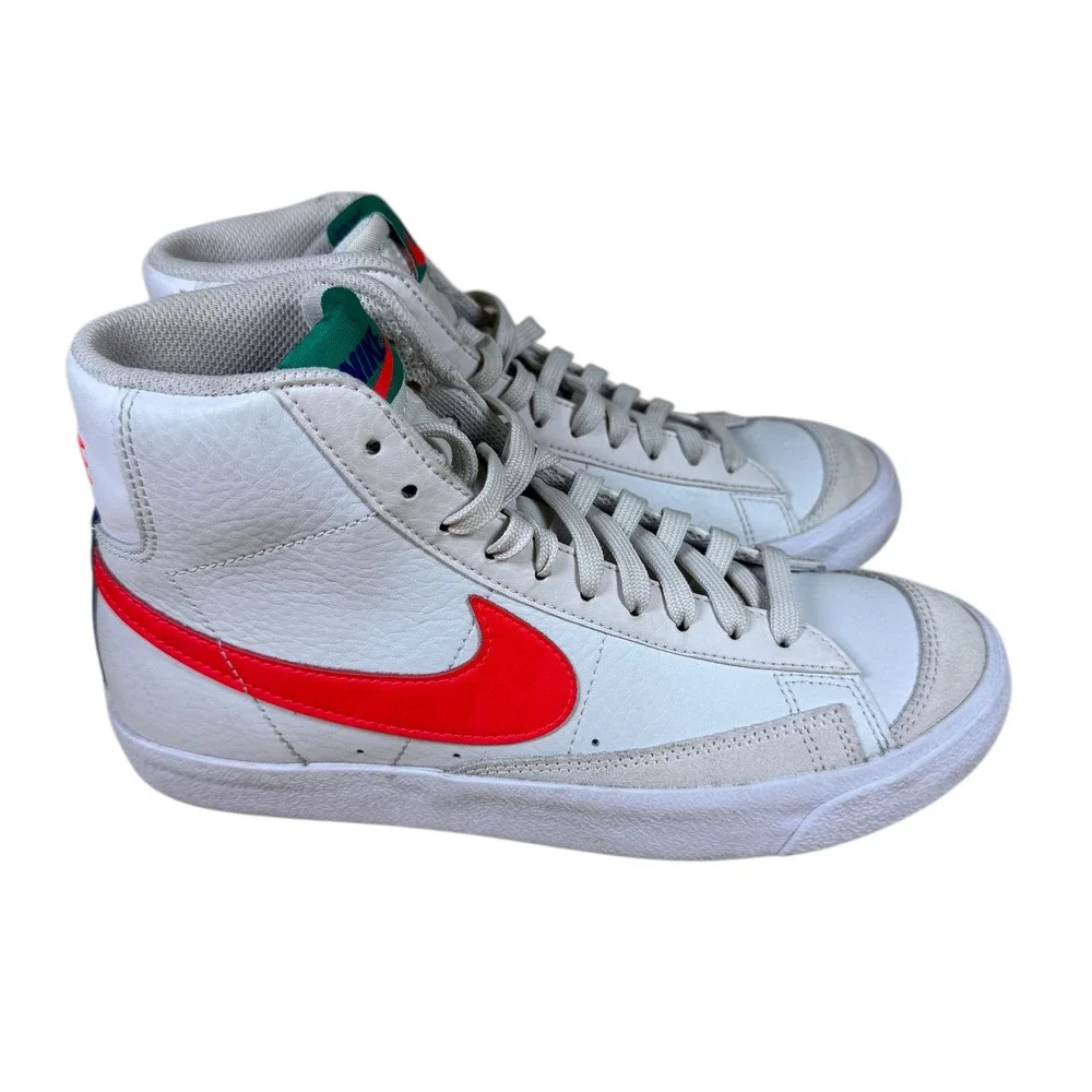 Nike Blazer Mid 77 GS Platinum Tint Crimson Vintage Sneakers 6.5 Youth DA4086004